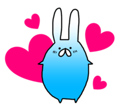 Blue rabbit daily sticker sticker #11100459