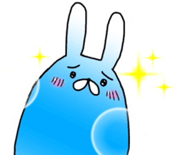 Blue rabbit daily sticker sticker #11100460