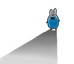 Blue rabbit daily sticker sticker #11100466