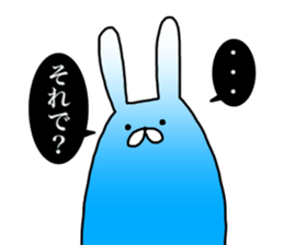 Blue rabbit daily sticker sticker #11100472