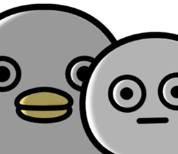 Round one and chicken sticker #11100547