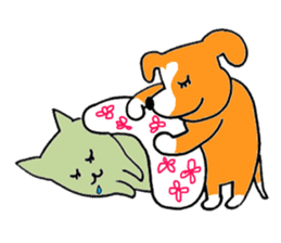 Dog & Cat & Baby sticker #11100625