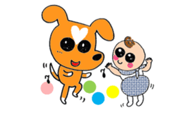 Dog & Cat & Baby sticker #11100627