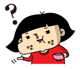 The girl who values a meal at any time sticker #11100656