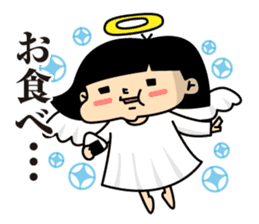 The girl who values a meal at any time sticker #11100672