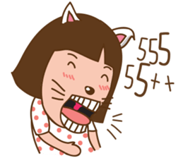 June and baby cat sticker #11100685