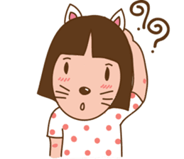 June and baby cat sticker #11100703