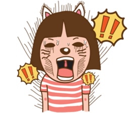 June and baby cat sticker #11100714