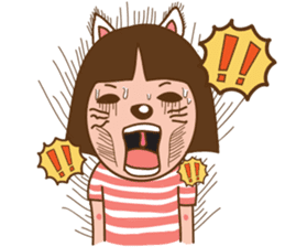 June and baby cat sticker #11100714