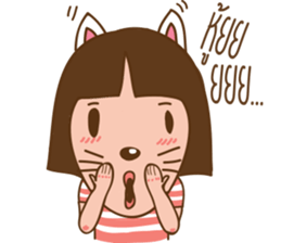 June and baby cat sticker #11100715