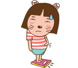 June and baby cat sticker #11100718