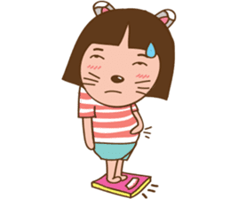 June and baby cat sticker #11100718