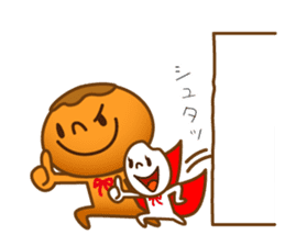 Character of rice and the bread sticker #11101095