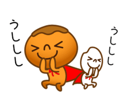 Character of rice and the bread sticker #11101104