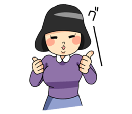 Retro Woman Sticker sticker #11101240