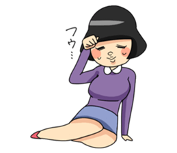 Retro Woman Sticker sticker #11101246