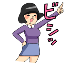 Retro Woman Sticker sticker #11101250