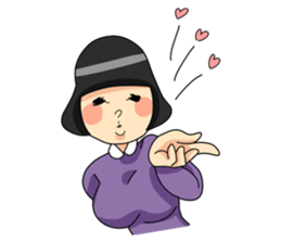 Retro Woman Sticker sticker #11101253