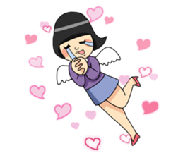 Retro Woman Sticker sticker #11101256