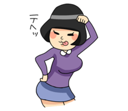 Retro Woman Sticker sticker #11101259