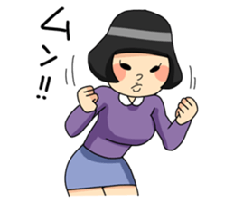 Retro Woman Sticker sticker #11101260