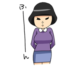 Retro Woman Sticker sticker #11101266