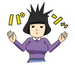 Retro Woman Sticker sticker #11101277