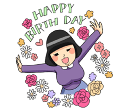 Retro Woman Sticker sticker #11101278