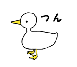 Free white bird 2 sticker #11102226