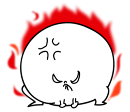 Marshmallow of ghosts, is a Maru-chan. sticker #11102881