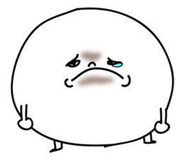 Marshmallow of ghosts, is a Maru-chan. sticker #11102884