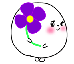 Marshmallow of ghosts, is a Maru-chan. sticker #11102885