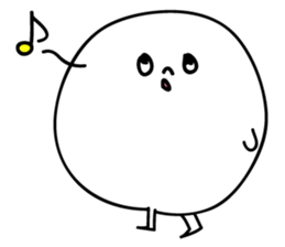 Marshmallow of ghosts, is a Maru-chan. sticker #11102886