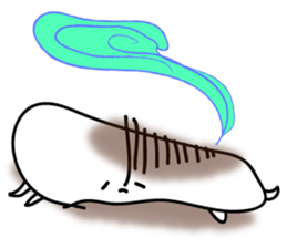 Marshmallow of ghosts, is a Maru-chan. sticker #11102887