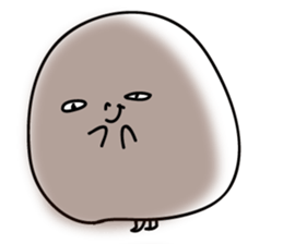 Marshmallow of ghosts, is a Maru-chan. sticker #11102892