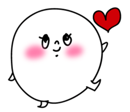 Marshmallow of ghosts, is a Maru-chan. sticker #11102893