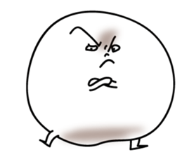 Marshmallow of ghosts, is a Maru-chan. sticker #11102897