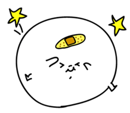 Marshmallow of ghosts, is a Maru-chan. sticker #11102899