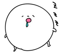 Marshmallow of ghosts, is a Maru-chan. sticker #11102903