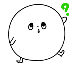 Marshmallow of ghosts, is a Maru-chan. sticker #11102908