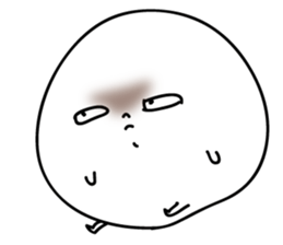 Marshmallow of ghosts, is a Maru-chan. sticker #11102909