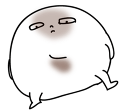 Marshmallow of ghosts, is a Maru-chan. sticker #11102910