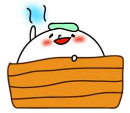 Marshmallow of ghosts, is a Maru-chan. sticker #11102917