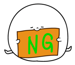 Marshmallow of ghosts, is a Maru-chan. sticker #11102918