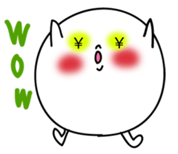 Marshmallow of ghosts, is a Maru-chan. sticker #11102919