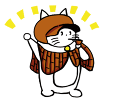 Detective cat  Nyaruman sticker #11103208