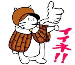 Detective cat  Nyaruman sticker #11103224