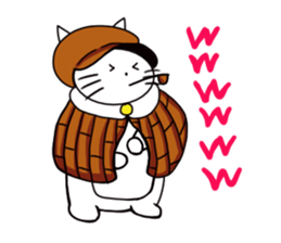Detective cat  Nyaruman sticker #11103238