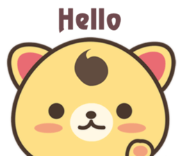 Peanut Dog Sticker English sticker #11103640