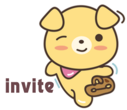 Peanut Dog Sticker English sticker #11103655